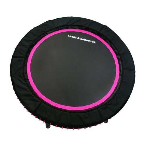 LEAPS & REBOUNDS  48" Mini Fitness Trampoline & Rebounder Gym Equipment In Pink Love this Trampoline Rebounder!