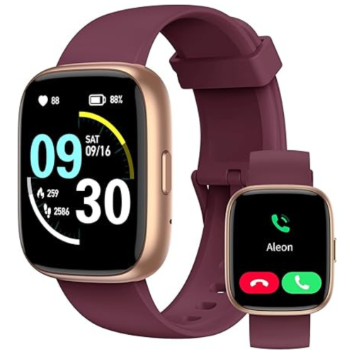 PRIME MADE  Smart Watch for Men Women \w Bluetooth Call, Compatible \w Ios/android Phones, Alexa Built-In, 1.83" HD Screen \w Heart Rate/sleep/spo2