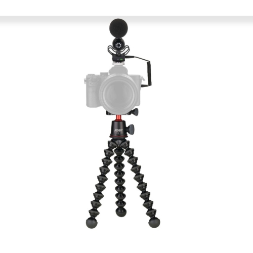 JOBY GorillaPod PRO Vlogger Kit with Wavo PRO On-Camera Microphone & GorillaPod 3K PRO Tripod