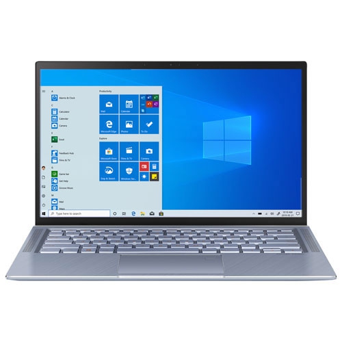 ASUS  Refurbished (Fair) - Zenbook 14" Laptop - Silver Metal (Amd Quad Core R5-3500U/512GB SSD/8GB Ram/windows 10) In Blue