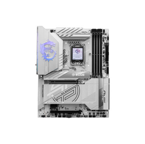 MSI MPG Z890 EDGE TI WIFI, 4 DIMMs, Dual Channel DDR5 9200+ MT/s, LGA 1851, 5x M.2 Slots, Wi-Fi 7, Bluetooth 5.4