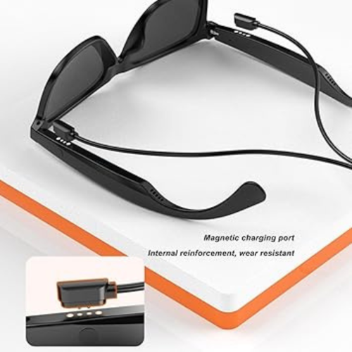 Smart Glasses, Cordless BT Sunglasses with UV400 Protections, Built in Open Ear Speakers and Mic, Music and Hands Calling, for Men Women