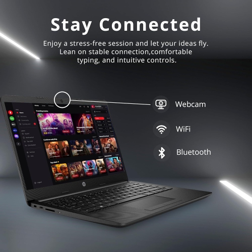 HP 14" HD Anti-Glare Laptop, AMD Athlon Silver 3050U, 1TB SSD, 16GB RAM, AMD Radeon Graphics, Webcam, Bluetooth, HD Audio, Windows 10s, Black, 32GB