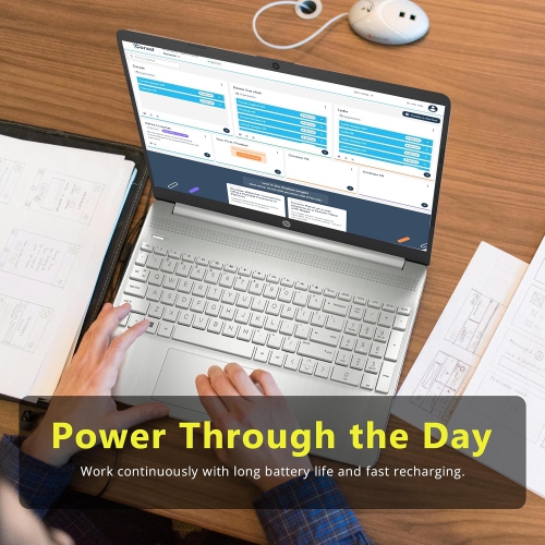 HP 15.6" FHD Laptop, AMD Ryzen 3-3250U Processor, 416GB Storage, 8GB RAM, AMD Radeon Graphics, Numeric Keypad, 720p HD Webcam, WiFi, Windows 10S,