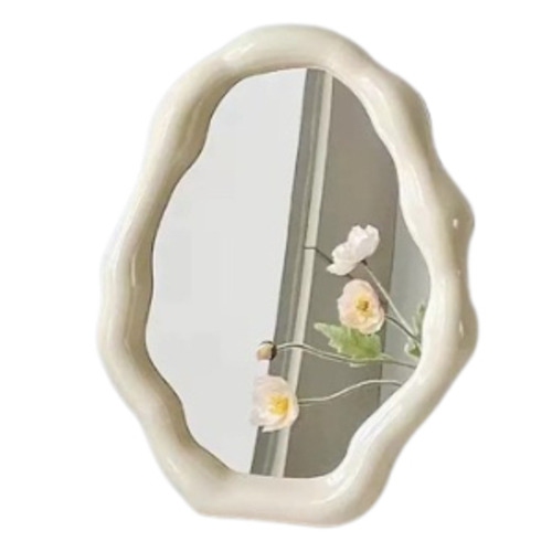 NESDCC  Cloud Makeup Mirrors for Desk, Tabletop Vanity Mirror Hanging Wall Mirrors Desk Mirror \w Adjustable Bracket Decor Aesthetic Mirrors For