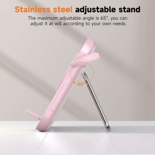 3 in 1 Foldable Magnetic Wireless Charger with Cosmetic Mirror,Makeup Mirror with Light,3-in-1 Charging Station,Charging Stand,for iPhone12-16,Apple