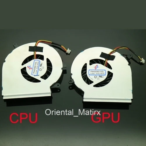 NEW PAAD06015SL DC5V 0.55A 3Pin Fan For MSI GE62 GE72 PE60 PE70 GL62 GE62MVR GE72MVR 7RG MS-16JC 16J9 MS-179C CPU GPU Cooler Fan