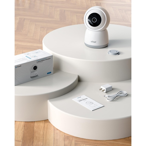 ieGeek 5MP Indoor Security Camera,5G&2.4G WiFi Baby Monitor Pet Cameras,Video Cam with Phone App,Smart Motion Sensor,Auto Tracking,360°PTZ Dog