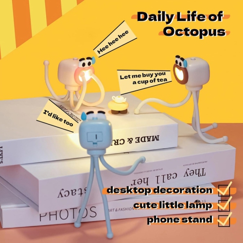 Octopus Night Light,Night Lights Plug Into Wall,Night Light Projector,Night Light for Kids Room, Cute Kids Night Light Night Lamp Night Lights