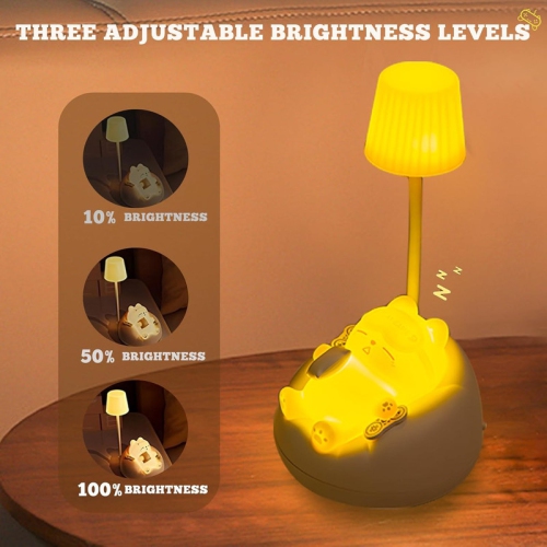 LED Desk Lamp for kids, Mini Cat Dimming Reading Light with 3 Lighting Modes, USB Rechargeable Bedside Lamp for Children's Bedroom, Cute Portable