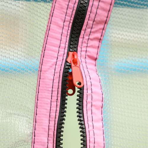 Qaba Trampoline for Kids, 4.6FT Toddler Trampoline Indoor Outdoor Mini Recreational Trampoline with Handlebar, Safety Enclosure Net, Birthday Gifts