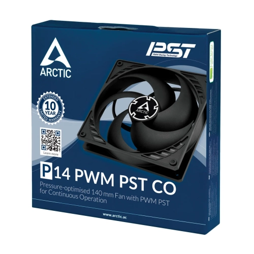 ARCTIC P14 PWM PST CO 14cm Chassis Fan Computer CPU Cooling 4-Pin PWM White