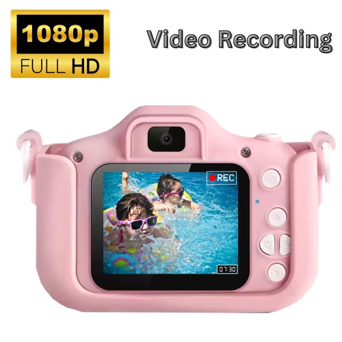 Appareil photo numérique pour enfants MAKATA 48&nbsp;Mpx avec jeux vidéo HD et musique MP3, caméra jouet amusante pour enfants de moins de 13 ans,