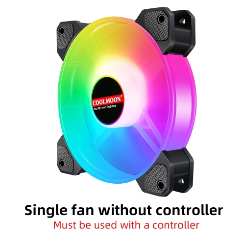 MAXONE  RGB Case Fans, 120MM Quiet Computer Cooling PC Fans, Music Rhythm 5V Argb Addressable Motherboard Sync/rc Controller