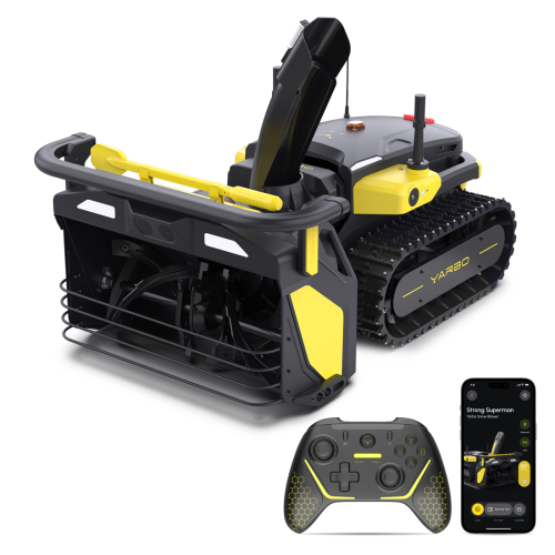 Image 1 of 10.. YARBO Robot Snow Blower, 2-Stage Modular Cordless Electric Snowblower with 24" Cleaning Width, 12" Intake Height, 1.5H Fast Charge from 20% to 80%,