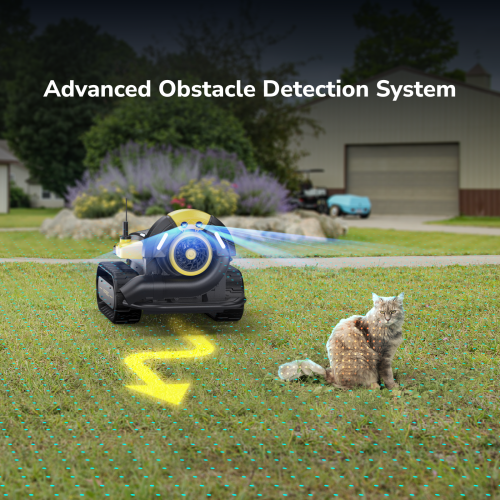 Tondeuse robot YARBO avec souffleuse à feuilles et design modulaire, cartographie à IA multizone, vision IA et RTK pour la navigation
