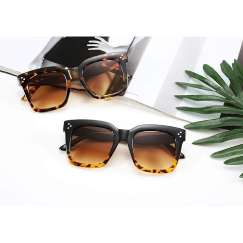 FEISEDY Vintage Women Butterfly Sunglasses Designer Luxury Square Gradient Sun Glasses Shades B2486