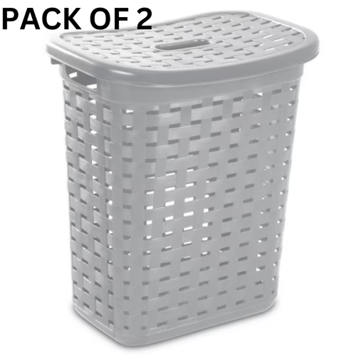 Weave laundry Hamper- Gray, Pack of 2