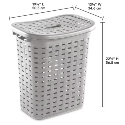 Weave laundry Hamper- Gray, Pack of 2