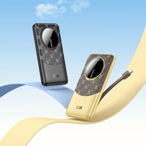 Q29 Nobility 22.5W+PD20W fully compatible power bank with cable(iP)(10000mAh) - Black