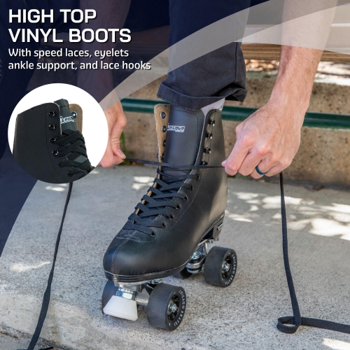 Patins de patinoire doublés en cuir Chicago pour hommes