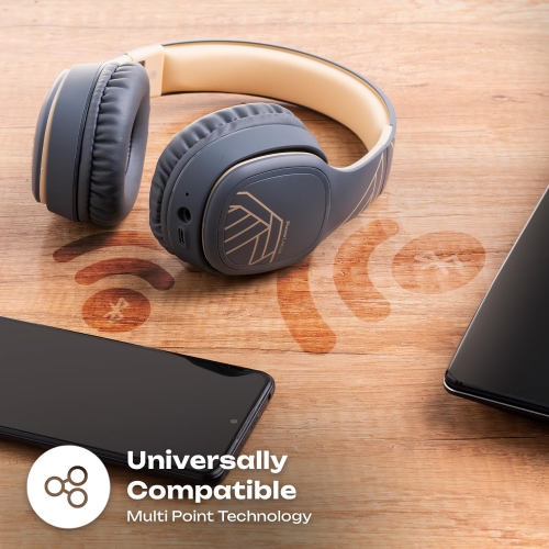 Bluetooth Headphones Over Ear, Wireless Bluetooth Headphones with Microphone, Foldable Headphones with Hi-Fi Stereo Sound Headset for Cellphone, PC,