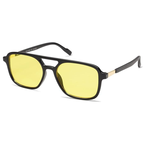 SOJOS  Retro Aviator Sunglasses for Women Men, Trendy Rectangle Womens Mens Shades Sun Glasses Sj2202 In Multicolor