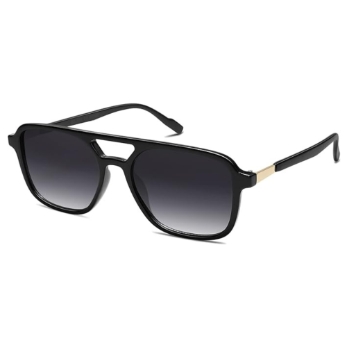 SOJOS Retro Aviator Sunglasses for Women Men,Trendy Rectangle Womens Mens Shades Sun Glasses SJ2202