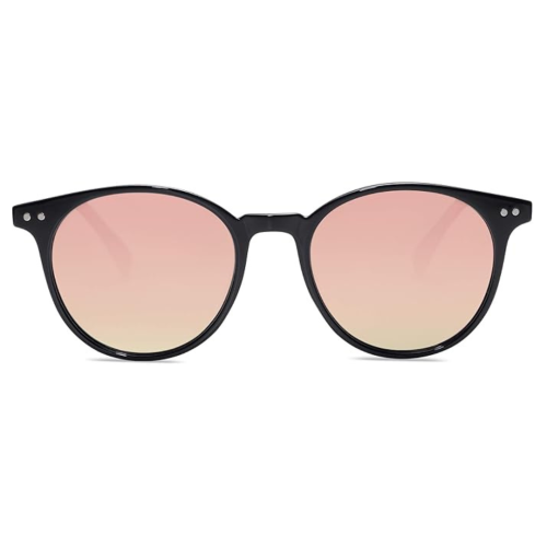 SOJOS Small Round Classic Polarized Sunglasses for Women Men Vintage Style UV400 Lens SJ2113