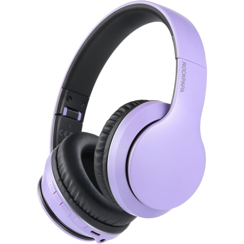 Casques d'écoute Bluetooth, écouteurs sans fil avec stéréo haute fidélité et microphone , écouteurs pliables sans fil avec fil pour