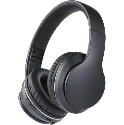 Casques d'écoute Bluetooth, écouteurs sans fil avec stéréo haute fidélité et microphone , écouteurs pliables sans fil avec fil pour