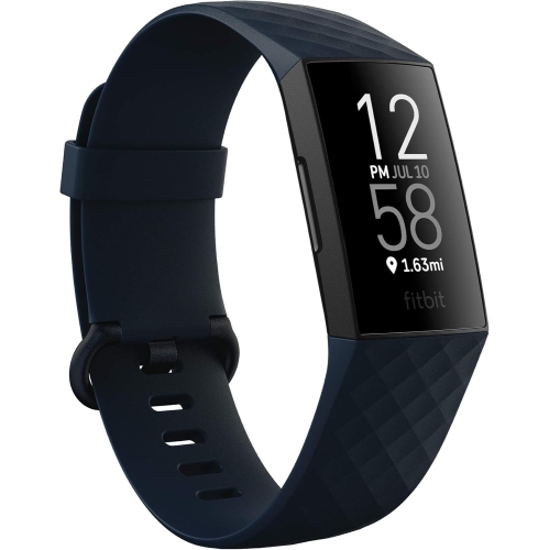 FITBIT  Refurbished (Fair)- Charge 4 Advanced Fitness Tracker With Build-In Gps (Storm Blue/black)