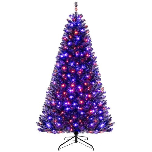 Gymax 6/7/8 Halloween Tree Artificial Decoration Tree w758/1040/1408 Branch Tips 6 Lighting Modes