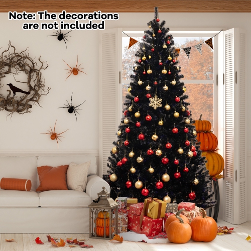 Gymax 6/7/8 Halloween Tree Artificial Decoration Tree w758/1040/1408 Branch Tips 6 Lighting Modes