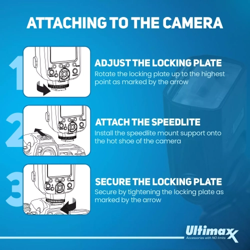 Flash esclave dédié ULTIMAXX TTL avec pivot/rebond ACL et étui pour Canon