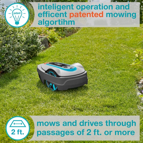 GARDENA 15002-41 SILENO City - Automatic Robotic Lawn Mower, with Bluetooth app and Boundary Wire
