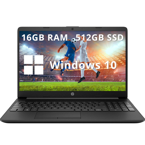 HP  Refurbished (Excellent) - 15.6" Anti-Glare Fhd Business Laptop, Intel Celeron N4020, 512GB SSD, 16GB Ram, Intel Uhd Graphics, Webcam, Fast