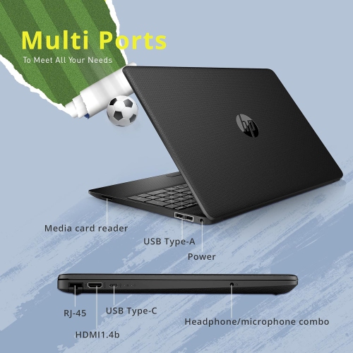 Refurbished - HP 15.6" Anti-Glare FHD Business Laptop, Intel Celeron N4020, 1TB SSD, 32GB RAM, Intel UHD Graphics, Webcam, Fast Charge, Windows 10,