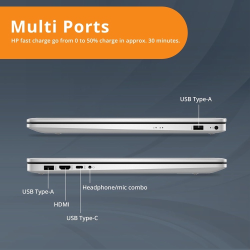 Refurbished - HP 17.3" FHD Business Laptop, Intel Core 5 120U, 1TB PCIe SSD, 16GB RAM, Intel Graphics, Backlit Keyboard, Bluetooth, Windows 11 Home,