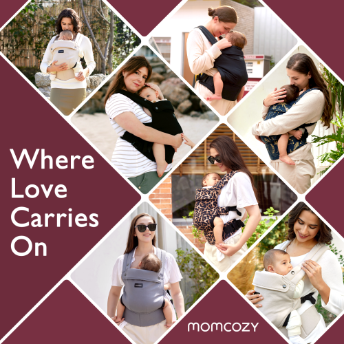Momcozy Baby Carrier Newborn to Toddler - Ergonomic, Cozy and Lightweight Infant Carrier for 7-44lbs, Effortless to Put On, Ideal for Hands-Free