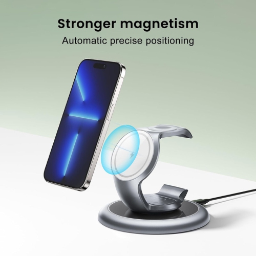 Charging Station for Magsafe Charger,Charging Station for Multiple Devices Apple,Wireless Charger for iPhone 16/15/14/13/12 Series,Apple Watch Series