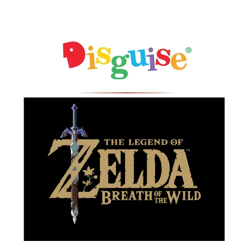 Disguise Link Costume for Kids, Deluxe Official Zelda Tunic with Ears & Boot Covers from Breath of The Wild,Size S(4-6..