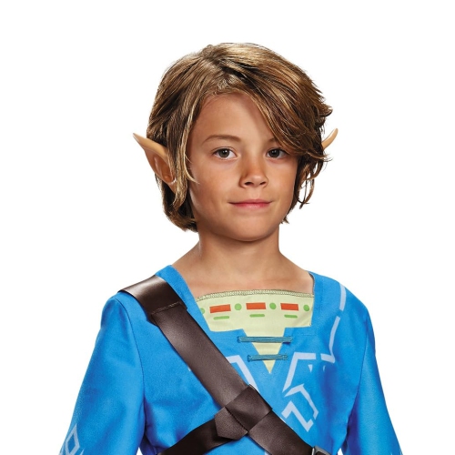 Disguise Link Costume for Kids, Deluxe Official Zelda Tunic with Ears & Boot Covers from Breath of The Wild,Size S(4-6..