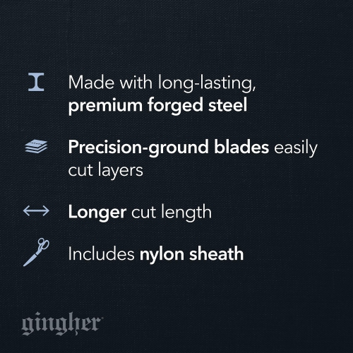 Fiskars Gingher 01-005288 Knife Edge Dressmaker's Shears, 8-Inch