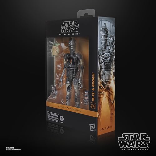 Star Wars The Black Series IG-12 & Grogu, Star Wars: The Mandalorian Deluxe Collectible 6 Inch Action Figure 2-Pack 4