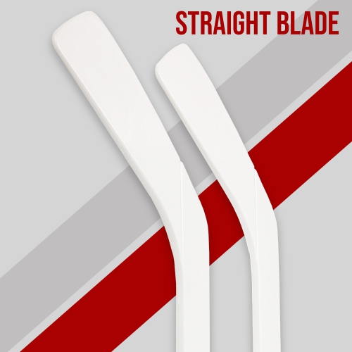 Mini bâton de hockey en plastique de PRISP - Bâton de hockey au genou de 18&nbsp;po; Cadeau de sport pour l'intérieur, le sous-sol et le garage