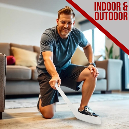 Mini bâton de hockey en plastique de PRISP - Bâton de hockey au genou de 18&nbsp;po; Cadeau de sport pour l'intérieur, le sous-sol et le garage