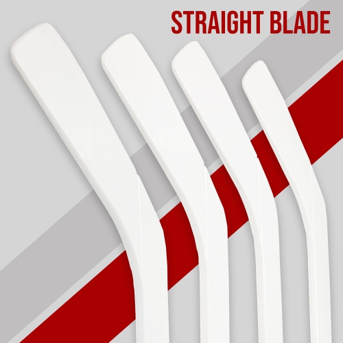 Mini bâton de hockey en plastique de PRISP - Bâton de hockey au genou de 18&nbsp;po; Cadeau de sport pour l'intérieur, le sous-sol et le garage