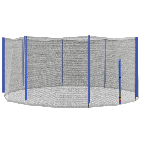 Filet de trampoline Soozier pour trampoline rond 14&nbsp;pi avec 8 poteaux droits non inclus, remplacement de moustiquaire de trampoline résistant au