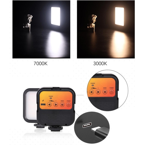 1pcs LED Video Light on Camera, Mini Cute Fill Light Portable Camera Photo Light 1/4in Screw Hole Portable Photography Light Video Fill Lamp